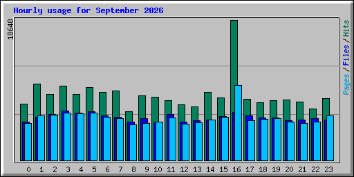 Hourly usage for September 2026